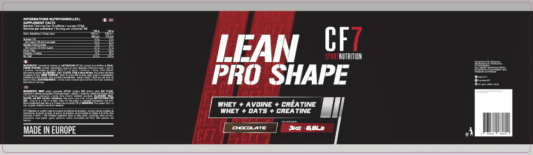 LEAN PRO SHAPE- WHEY-AVOINES- CRÉATINE 3KG – Image 6