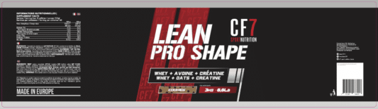LEAN PRO SHAPE- WHEY-AVOINES- CRÉATINE 3KG – Image 5