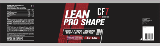 LEAN PRO SHAPE- WHEY-AVOINES- CRÉATINE 3KG – Image 3