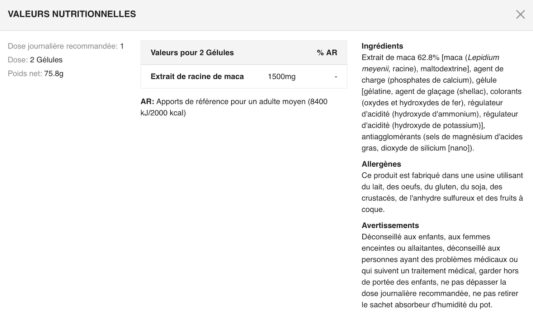 Valeurs-Nutritionnelles-MACA-BIOTECH-USA