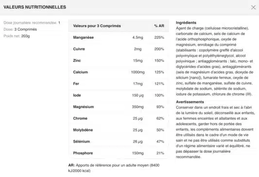 Valeurs-nutritionnelles-MULTI-MINERAL-COMPLEX-BIOTECH-USA