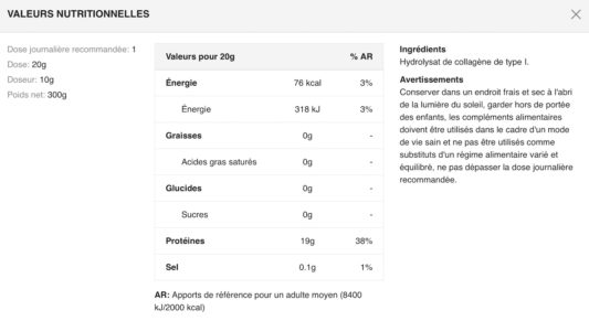 Valeurs-nutritionnelles-collagene-peptides-applied-nutrition-neutre.