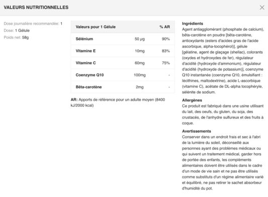 Valeurs-nutritionnelles-H20-Q10-BIOTECH-USA