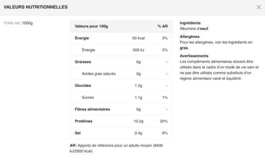 Valeurs-nutritionnelles-Pro-Up