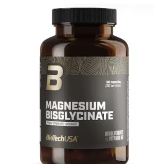 MAGNESIUM BISGLYCINATE & VITAMINES B6 – 90 GÉLULES – BiotechUSA
