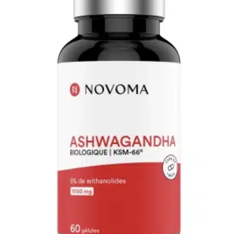 ASHWAGANDHA BIO – 60 GÉLULES – Novoma