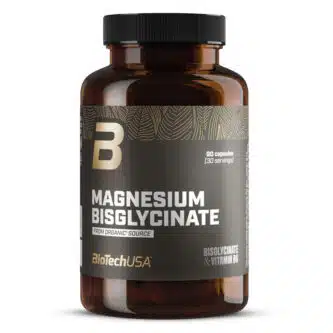 MAGNESIUM BISGLYCINATE-BiotechUSA-B6-90-gélules